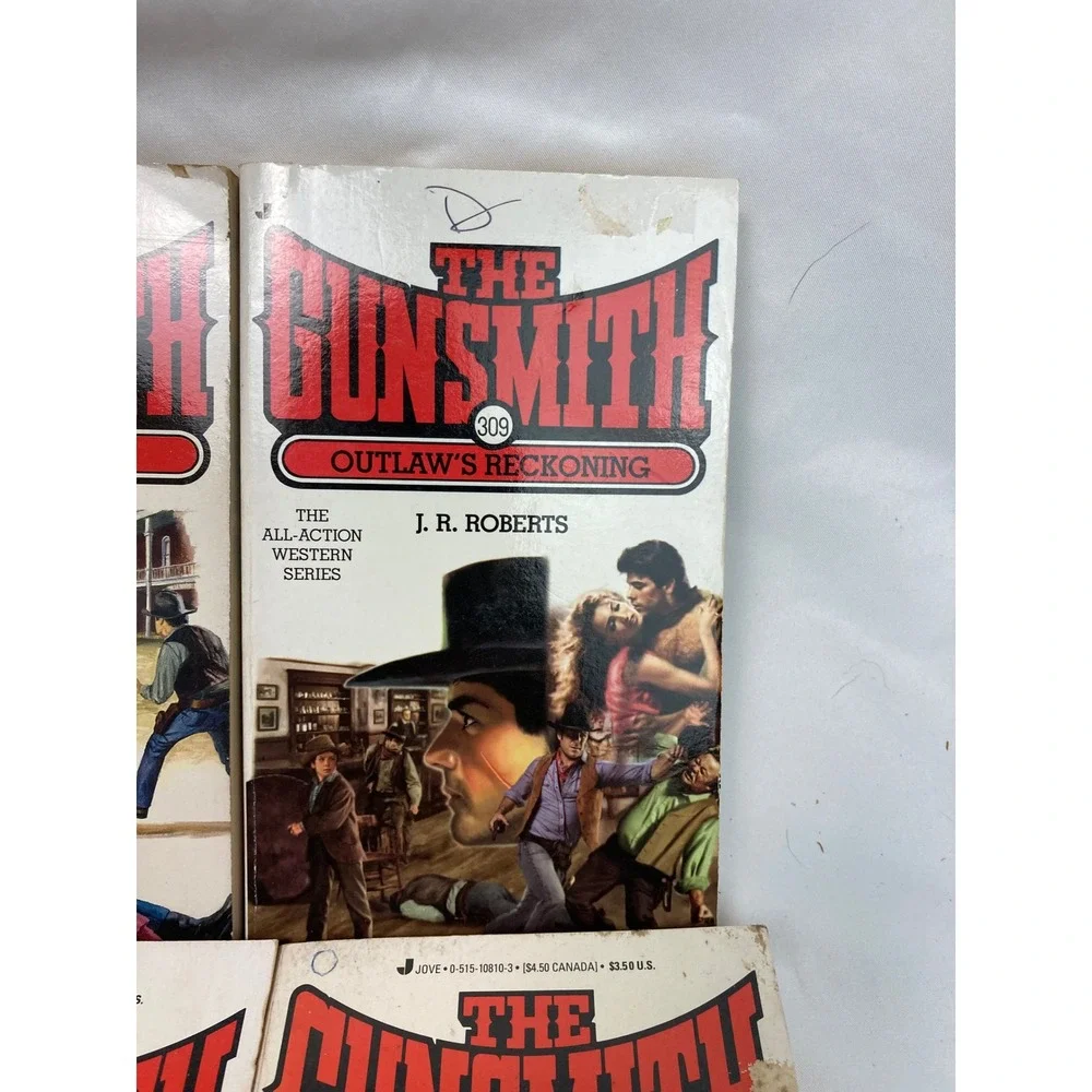 J.R. Roberts The Gunsmith Western Paperback Lot of 6 Nos 123, 130, 137 & 3 more